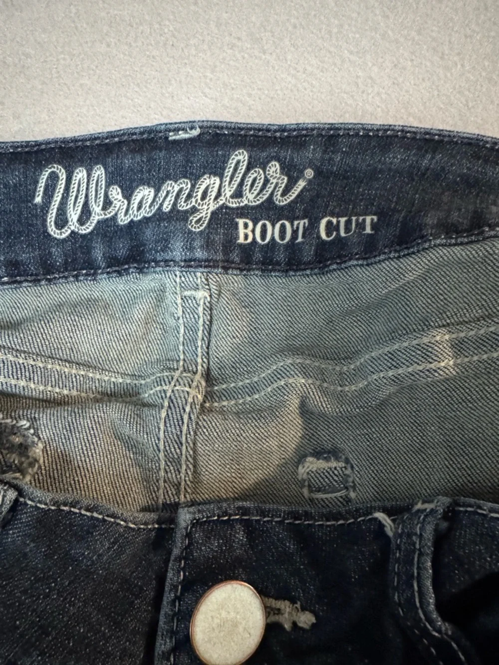 Wrangler Women's Dark Blue Straight Leg Jeans